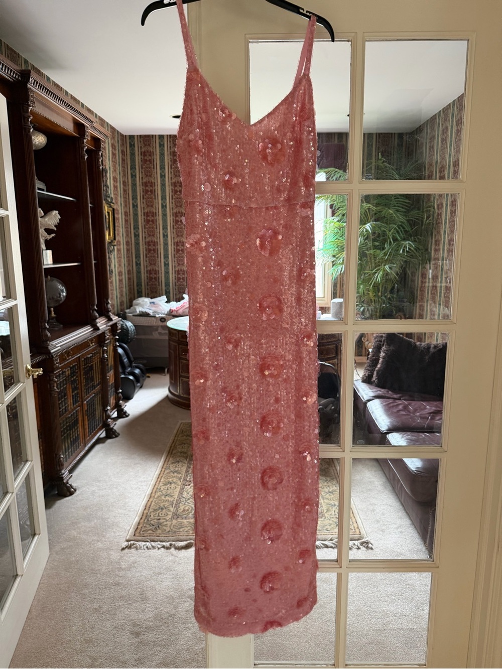 L'AGENCE Karma Sequin maxi dress